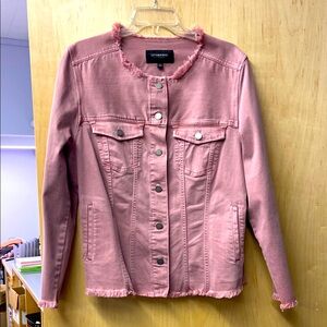 Liverpool Distressed Rose Jean Jacket